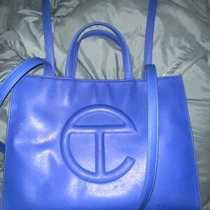 Medium blue telfar bag